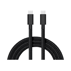 Cabo de dados de carga Motorola USB-C P/ USB-C 1.5 metros acabamento cordão Preto