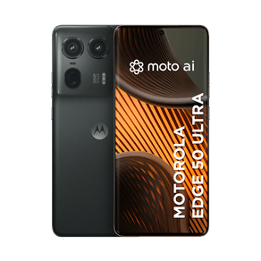 Imagem Smartphone Motorola Edge 50 Ultra 5G 512GB 24GB Ram Boost 50MP Ultra-Pixel AI Camera IP68 NFC - Black - Vegan Leather