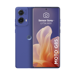 Smartphone Motorola Moto g85 5G 256GB 16GB Ram Boost 50MP Sony AI Camera Tela Infinita pOLED NFC - Azul - Vegan Leather