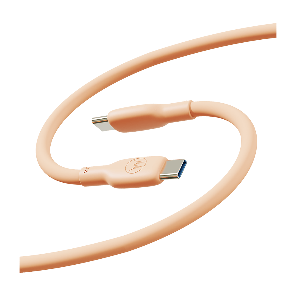 Cabo De Dados de Silicone Motorola USB-C Para USB-C 2 Metros
