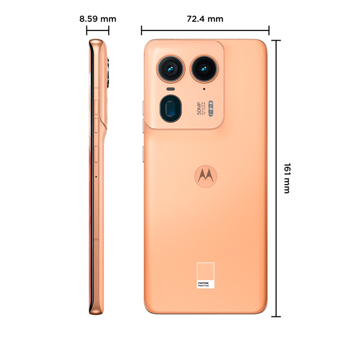 Dimensoes-dos-celulares-5g-Motorola-Edge-50-ultra-peach-fuzz