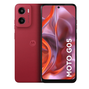 Smartphone Motorola Moto g05 256GB 12GB (4GB RAM + 8GB RAM Boost) e Camera 50MP com AI Bateria de 5200 mAh Tela 6.7" com Superbrilho - Vermelho