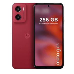 Smartphone Motorola Moto g05 256GB 12GB (4GB RAM + 8GB RAM Boost) e Camera 50MP com AI Bateria de 5200 mAh Tela 6.7" com Superbrilho - Vermelho