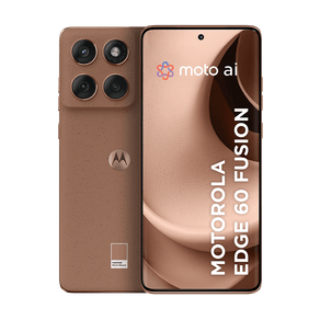 Smartphone Motorola Edge 60 Fusion 5G 256GB 24GB (8GB RAM + 16GB RAM Boost) moto AI 50MP Sony Camera ultrarresistencia militar IP68 e IP69 NFC - Mocha Mousse