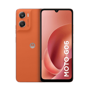 Smartphone Motorola Moto g06 128GB 4GB RAM + 8GB Ram Boost, Camera 50MP com AI Bateria de 5200 mAh Tela 6.9" - Laranja