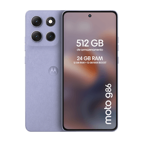 Smartphone Motorola Moto g86 512 GB / 12 GB RAM 24GB (12GB RAM+12GB Ram Boost) Tela 1.5K pOLED, 50MP Sony camera OIS Moto AI, videos em 4K, IP68 + IP69 - Lilás