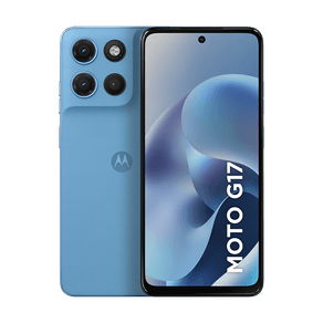Smartphone Motorola Moto g17 128GB 12GB (4GB RAM + 8GB RAM Boost) camera 50MP Sony Lytia 600, tela FHD+ 60hz, bateria 5200 mAh - Azul Claro