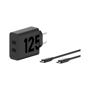 Carregador de parede TurboPower™ 125W USB-C Preto