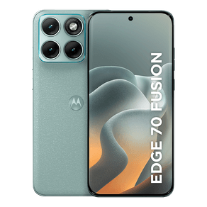 Smartphone Motorola Edge 70 Fusion 5G 256GB 24GB (8GB RAM + 16GB RAM Boost), camera 50MP Sony Lytia 710, Tela 1.5K extreme Amoled 144hz - Verde Claro