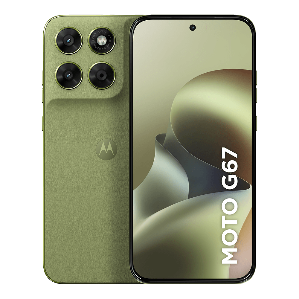 Smartphone Motorola Moto g67 5G 128GB - 4GB RAM + 8GB RAM Boost, camera 50MP Sony Lytia 600, tela 1.5K extreme Amoled 120hz, ultrarresistente - Verde Claro