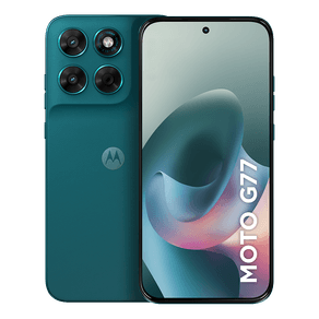 Smartphone Motorola Moto g77 5G 256GB 24GB (8GB RAM + 16GB RAM Boost) camera 108MP Ultra-Pixel, tela 1.5K extreme Amoled 120hz, ultrarresistente - Verde Escuro