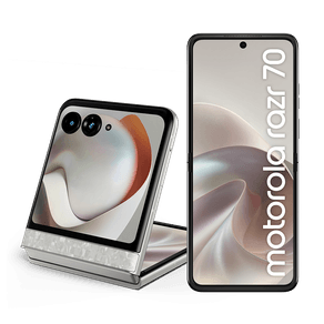 Smartphone Motorola Razr 70 5G 256GB 24GB (8GB RAM+16GB Ram Boost) Tela dobrável 6,9" Extreme AMOLED e externa 3,6” - Branco Perolado