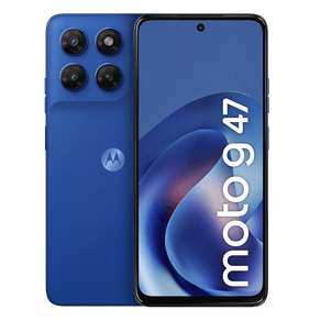 Smartphone Motorola Moto g47 5G 128GB 12GB (4GB RAM + 8GB RAM Boost) camera 50MP Sony Lytia 600, 120hz, ultrarresistente - Azul Nautico