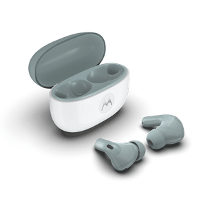 Fone de ouvido Sem Fio Bluetooth Motorola Moto Buds 2 Bluetooth 6.0, TWS, IP54, Cancelamento de ruído ativo e até 48h de bateria - Cinza