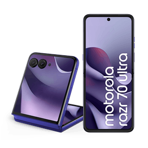 Imagem Smartphone Motorola Razr 70 Ultra 5G 512GB 24GB (12GB RAM+12GB Ram Boost), Snapdragon 8 Elite, tela interna 7" e externa 4”, extreme AMOLED, câmera 50MP, IP48 - Roxo
