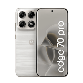 Smartphone Motorola Edge 70 Pro 5G 256GB 24GB (12GB RAM+12GB Ram Boost), 4 câmeras de 50MP, Tela 1.5K extreme AMOLED 144Hz, Bateria 6500 mAh, IP68/IP69 - Branco