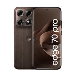Smartphone Motorola Edge 70 Pro 5G 256GB 24GB (12GB RAM+12GB Ram Boost), 4 câmeras de 50MP, Tela 1.5K extreme AMOLED 144Hz, Bateria 6500 mAh, IP68/IP69 - Madeira