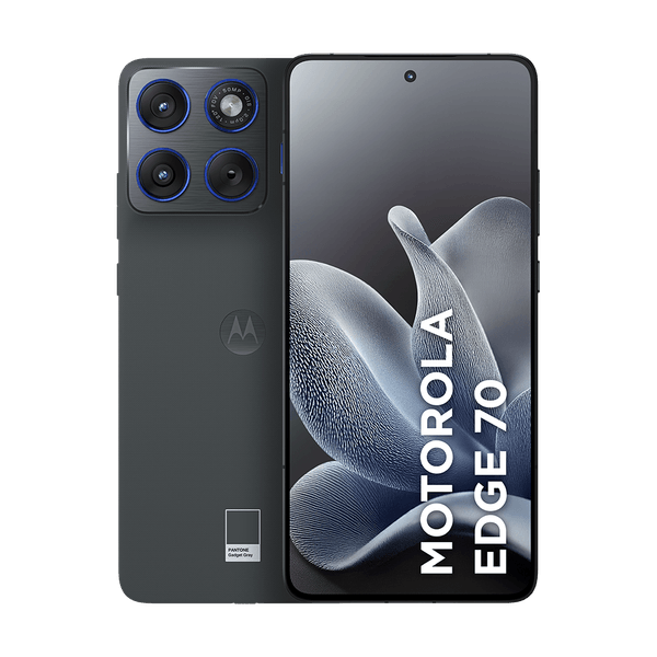 Smartphone Motorola Edge 70 5G 256GB 24GB (8GB RAM + 16GB RAM Boost), Ultrafino, 3 cameras 50MP e tela extreme Amoled 120hz - Gadget Gray