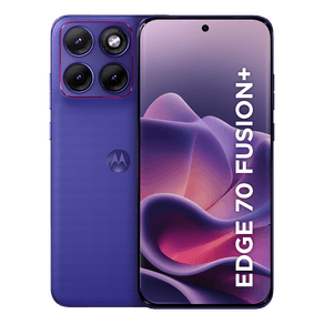 Smartphone Motorola Edge 70 Fusion + 5G 256B 24GB (12GB RAM + 12GB RAM Boost), camera 50MP Sony Lytia 710, Tela 1.5K extreme Amoled 144hz - Roxo