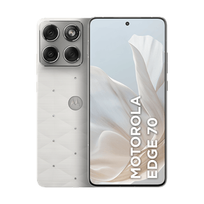 Smartphone Motorola Edge 70 5G Crystals by Swarovski 512GB 24GB (12GB RAM + 12GB RAM Boost), Ultrafino, 3 cameras 50MP e tela extreme Amoled 120hz - Cloud Dancer