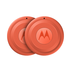 Kit com 2 Moto Tags 2 Rastreador Motorola Bluetooth, UWB, compativel com Android (app Localizador), IP68 - 1 unidade - Laranja