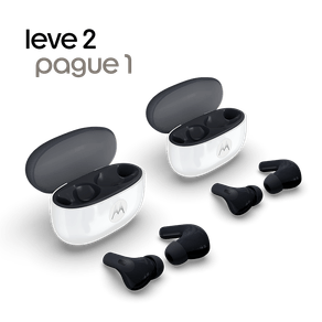 Kit com 2 fones de ouvido Bluetooth Moto Buds 2 Bluetooth 6.0, TWS, IP54, Cancelamento de ruído ativo e até 48h de bateria - Preto