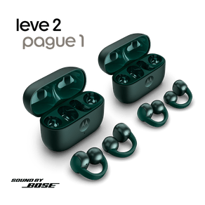 Fone de ouvido Sem Fio Moto Buds Loop - compre 1 e leve 2 Sound by Bose, Bluetooth, Uso confortável com clipe, Open-ear, OWS - Verde