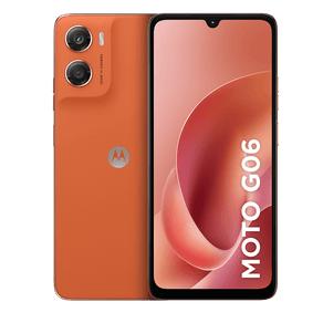Smartphone Motorola Moto g06 64GB 4GB RAM + 8GB Ram Boost, Camera 50MP com AI Bateria de 5200 mAh Tela 6.9" - Laranja