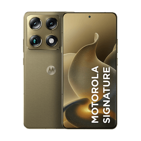 Smartphone Motorola Signature 5G 256GB 12GB RAM + 12GB RAM Boost, 3 cameras 50MP Sony Lytia e Zoom 100x, Tela 1.5K extreme Amoled 165hz - Verde Oliva