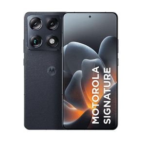Smartphone Motorola Signature 5G 256GB 12GB RAM + 12GB RAM Boost, 3 cameras 50MP Sony Lytia e Zoom 100x, Tela 1.5K extreme Amoled 165hz - Preto