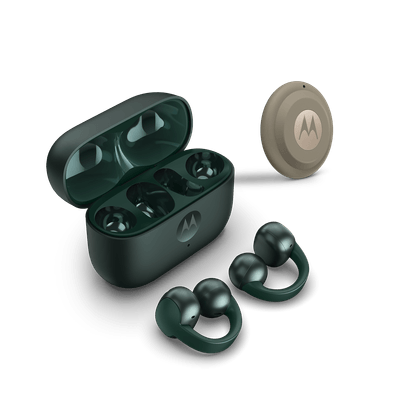 Kit Fone de ouvido Sem Fio Moto Buds Loop + Moto Tag 2
