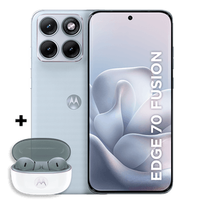 Kit Smartphone Motorola Edge 70 Fusion 5G 12 GB RAM + Moto Buds 2 256GB - 12GB RAM + 12GB RAM Boost, camera 50MP Sony Lytia 710, Tela 1.5K extreme Amoled 144hz - Branco